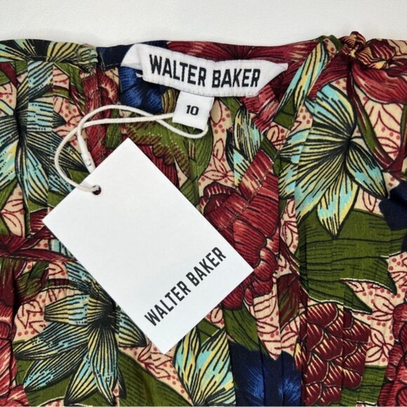 NWT WALTER BAKER Made in India 🇮🇳 Royal Garden Shift Verlee Mini Dress Sz 10 - Picture 9 of 14